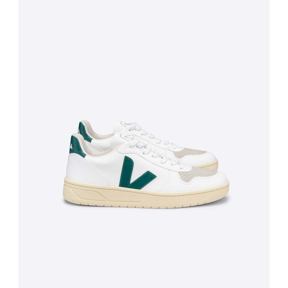 Veja V-10 CWL Tenisky Damske White/Green | SK 653PJJ